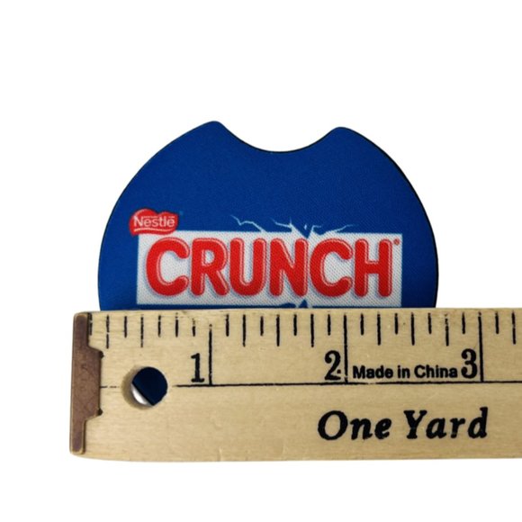 Car Coasters Crunch Nestle Chocolate Candy Bar Snack Set of 2 Neoprene A - Picture 6 of 9